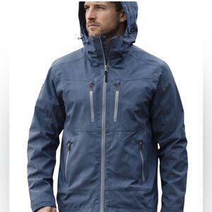Storm tech Navy Matrix System Jacket, outer Layer, waterproof, size Medium